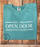 Open Door Baptist Church Long Sleeve Tshirt - Comfort Colors Brand