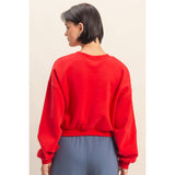 Everyday Long Sleeve Cropped Sweatshirt