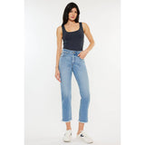 Kancan High Rise Slim Straight Crop Jeans