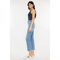 Kancan High Rise Slim Straight Crop Jeans