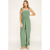 BOHEMIAN DREAM SQUARE NECK BOW JUMPSUIT