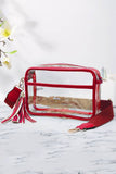 Clear PU Cross Body Camera Bag