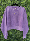 Pre-Order chicka-d Brand Crop Corded Embroidered Pullovers
