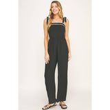 BOHEMIAN DREAM SQUARE NECK BOW JUMPSUIT