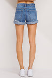 High Rise Distressed Shorts