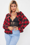 Women's Cropped Boxy Fit Shacket-J1092PSH