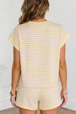 Relaxed Tee Drawstring Shorts 2pcs Outfit