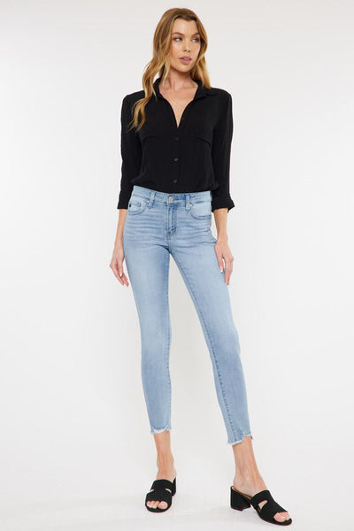 Kancan Mid Rise Ankle Skinny Jeans