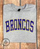 School Mascot Distressed Printed Gildan Soft Tee