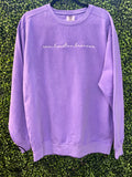 School Mascot Embroidered Comfort Colors Sweatshirt