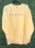 School Mascot Embroidered Comfort Colors Sweatshirt