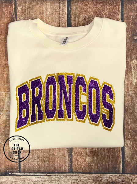 Double Glitter Team Mascot Sweatshirt