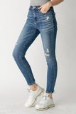 Risen High Rise Vintage Washed Skinny Jeans