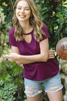 Short Sleeve Cut Out Top