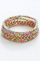 Colorful Clay Bracelet Stack