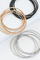 Stretchy Layered Guitar String Bracelets