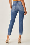 Risen Mid Rise Button Fly Relaxed Fit Skinny Jean