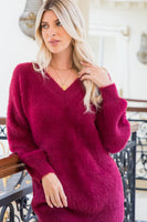 Super Soft Fuzzy Sweater - Multiple Colors