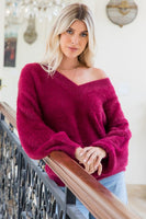 Super Soft Fuzzy Sweater - Multiple Colors