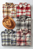 Plaid Flannel Button Down Shirt