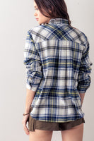 Plaid Flannel Button Down Shirt
