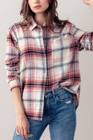 Plaid Flannel Button Down Shirt