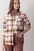 Plaid Flannel Button Down Shirt