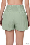 Windbreaker Smocked Waistband Running Shorts