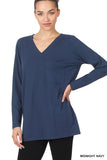 Brushed Microfiber Front Pocket Top