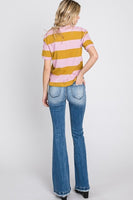 Petra153 Destroyed Mid Rise Stretch Flare Jeans