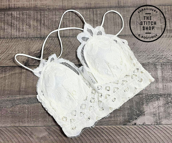 Plus - Crochet Lace Bralette (With Pads)