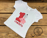 Pig and Web Birthday Shirt