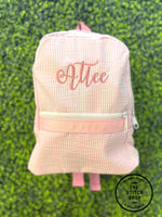 Mint Brand Toddler Seersucker Backpack