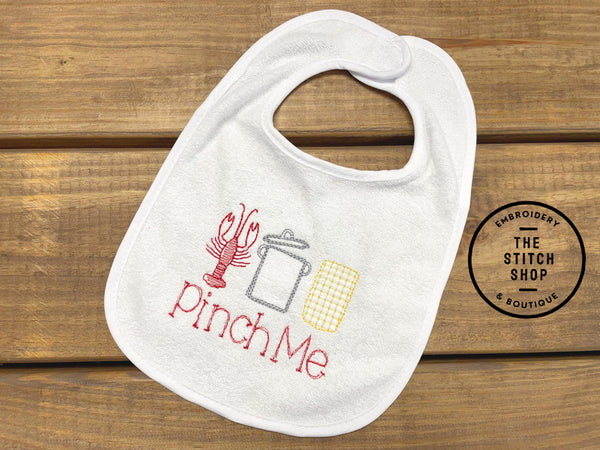 Pinch Proof Crawfish Boil Terry Cloth Bib