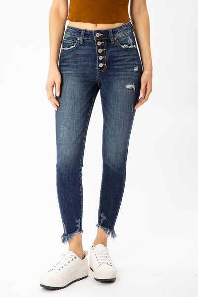 KanCan Gemma High Rise Ankle Skinny Jean