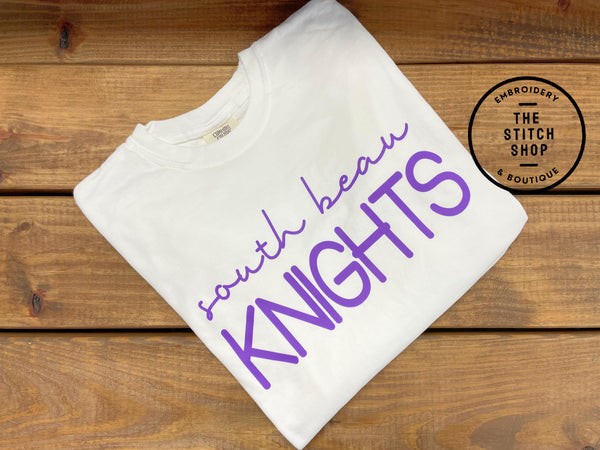 South Beau Knights Color Comfort Colors Long Sleeve Spirit Shirt