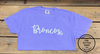 Broncos Color Comfort Colors Short Sleeve Spirit Shirt