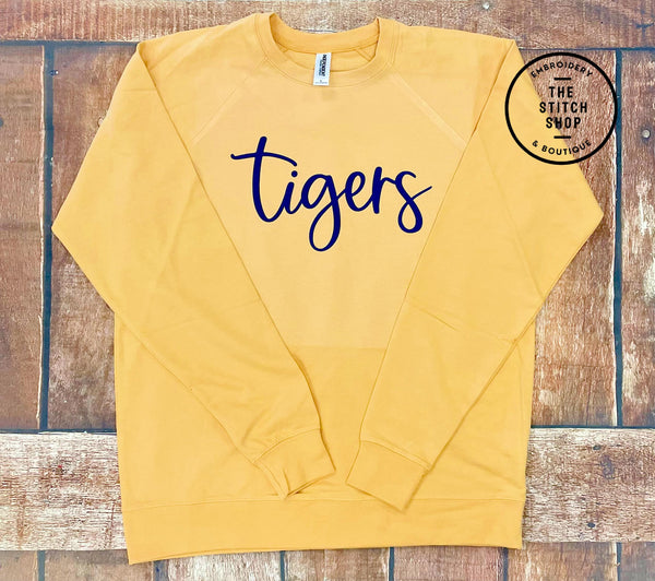 Tigers Spirit Sweatshirt - Mustard