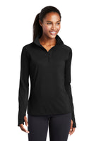 Sam Houston Logo Ladies Dri-Fit Quarter Zip Pull Over