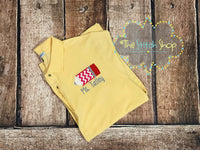 Teacher Pencil Applique and Embroidered Polo