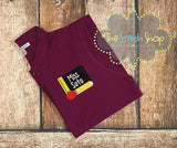 Teacher Chalkboard Applique and Embroidered Polo