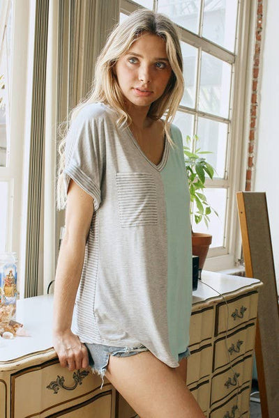 Close Friendship V Neck Top