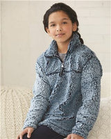 Youth Boxercraft Quarter Zip Pullover Sherpa - Blank - No Monogram