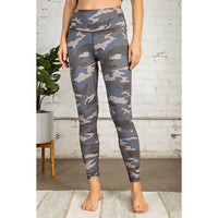 Camo Print Full Length Yoga Pants