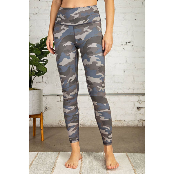 Camo Print Full Length Yoga Pants