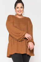 Women Plus Size Tiered Top Ruffled Bottom