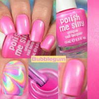 Bubblegum- Bright Lights Solid Pink Nail Polish Lacquer