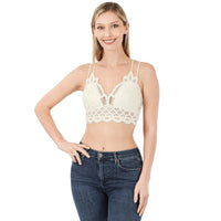 Plus - Crochet Lace Bralette (With Pads)