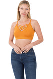 Front Lattice Bralette - Multiple Colors