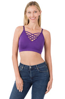 Front Lattice Bralette - Multiple Colors